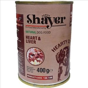 کنسرو شایر سگ دل و جگر ۴۰۰ گرمی