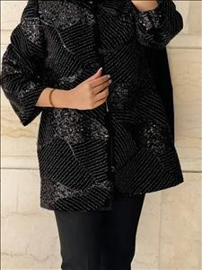 مانتو مخمل منجوق دوزی ام کا