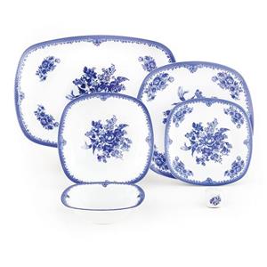 سرویس غذاخوری زرین 27 پارچه 6 نفره سری کواترو طرح فلورانس درجه عالی Zarin Iran Porcelain Inds Quattro Florence 27 Pieces Porcelain Dinnerware Set Top Grade