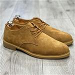 کفش کلاسیک مردانه چرم طبیعی رنگ شتری کد 91552