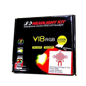 هدلایت مولتی کالر V18 RGB 