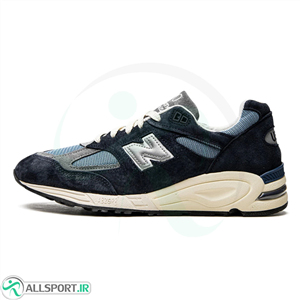 کتانی مردانه نیوبالانس طرح اصلی New Balance 990v3 Navy Blue