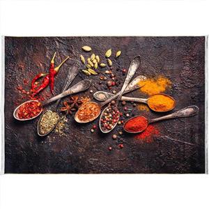 فرش آشپزخانه طرح ادویه و قاشق برنجی 700 شانه کد 4025090