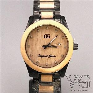 ساعت مچی زنانه اوریجینال گرین | ORIGINAL GRAIN CLASSIC WOMAN BLACK MAPLEWOOD کد W144 