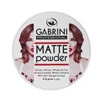 پنکک مات گابرینی Gabrini مدل matte powder شماره 01 با کاور فوق العاده وزن 12