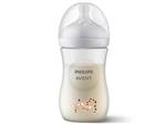 شیشه شیر طرحدار نوزادی 1 ماه به بالا مدل نچرال Natural ظرفیت 260 میلی لیتر philips avent فیلیپس اونت