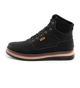 نیم بوت چرم مصنوعی مردانه کد 1917Cat  اسپرت بند دار