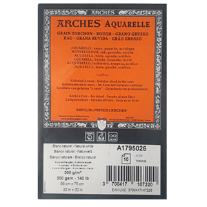 مقوا آرچ آبرنگ راف 185 گرم (arches rough) سایز 56*38 سانت بسته 2 عددی