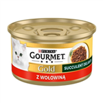 کنسرو گورمت گلد خورشتی طعم بیف آلمانی ۸۵ گرم gourmet gold succulent delight mit rind