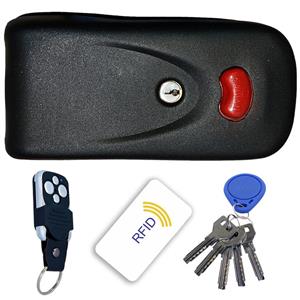 قفل برقی ریموتی و تگ و کارت دار بتا مدل کله گاوی (5 کلید)