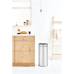 سطل زباله لمسی برابانتیا Matt Steel New نقره ای مات 30 لیتر