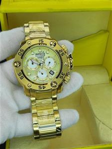 ساعت مردانه اینویکتا مدل هانتر سه موتوره ساخت ژاپن جنس استیل ضد زنگ و شیشه کریستال ضدخش کد 1917771