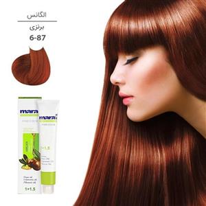 رنگ مو مارال شماره 6.87 حجم 100 میلی لیتر رنگ برنزی