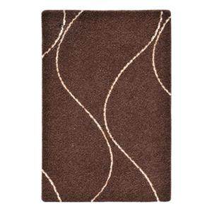 موکت ظریف مصور طرح کارون زمینه قهوه ای کد 9532