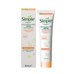 کرم مرطوب کننده و ضد آفتاب سیمپل Simple مدل Triple Protect Moisturiser SPF30 حجم 40 میلی لیتر 