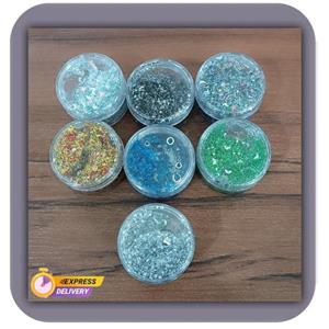 گلیتر پری دریایی مدل ماه و ستاره
