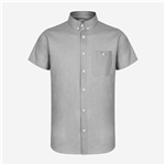 پیراهن آستین کوتاه مردانه طوسی جیب دار198635