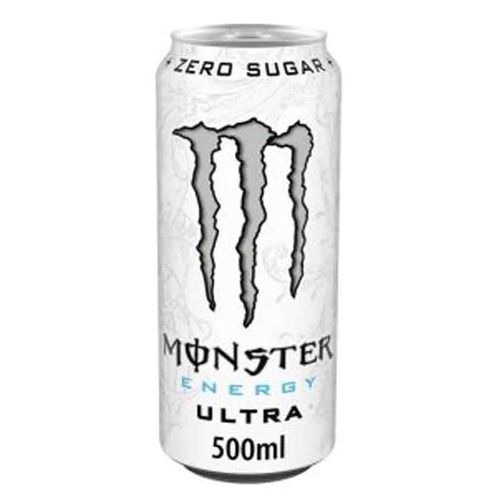 نوشابه انرژی زا بدون قند مانستر مدل Ultra وایت 500 میلی لیتر