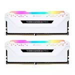 رم دسکتاپ DDR4 دو کاناله 3200 مگاهرتز کورسیر مدل VENGEANCE PRO WHITE RGB ظرفیت 32 گیگابایت