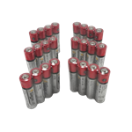 باتری نیم قلمی گیگاسل Gigacell | شیرینگ 4 عددی | AAA