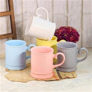 ماگ سرامیکی رنگی ساده فرکالا