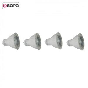 لامپ هالوژن ال ای دی 5 وات دبلیو آر مدل B-5 پایه MR16 بسته 4 عددی