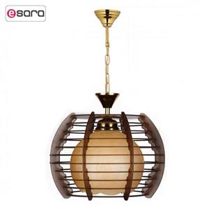 چراغ آویز چوبی هامان مدل 1-208