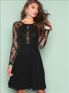 لباس مجلسی کوتاه کلوش آستین بلند کد 6514