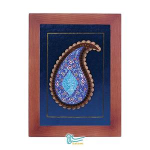 تابلو میناکاری طرح بته جقه بسم الله 