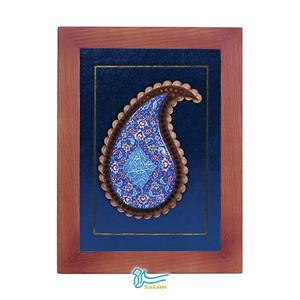 تابلو میناکاری طرح بته جقه صلوات 