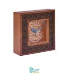 ساعت رومیزی مدل فرصت طرح حکاکی مسی کد 1006