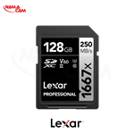 کارت حافظه 128 گیگابایتی لکسار سری نقره‌ای – Lexar 128 GB 1667x UHS-II