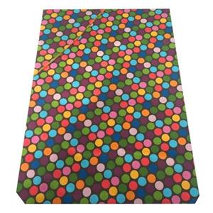 رومیزی کتان مستطیلی 220 × 150 رزین تاژ طرح خالدار رنگی Rezin Taj Cotton Oblong 150 x 220 Colorful Dotted Tablecloth