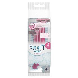 تیغ اصلاح ژیلت Venus Simply3 ونوس صورتی