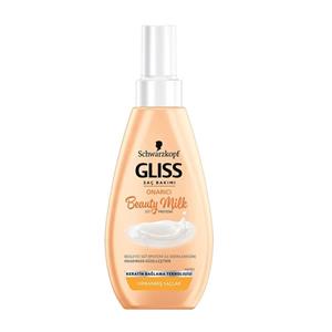 اسپری شیر مو گلیس سری Beauty Milk مدل Onarıcı مناسب موهای خشک و آسیب دیده 150 میلی لیتر 
