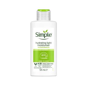 کرم مرطوب کننده و آبرسان زود جذب سیمپل حجم 125 میلی لیتر - Simple hydrating light moisturiser