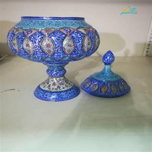 شکلات خوری میناکاری مناسب استفاده در منزل و محل کار، لعاب کاری شده و با دوام 