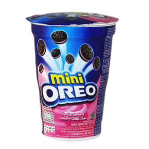 بیسکویت لیوانی توت فرنگی اوریو oreo حجم 67 گرمی