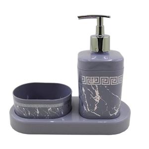 مخزن مایع دستشویی مدل مربع طرح Marble