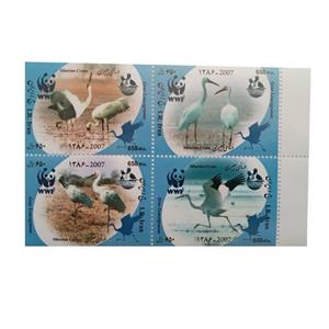 تمبر یادگاری مدل گونه های در حال انقراض مجموعه 4 عددی