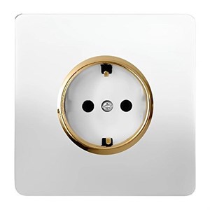 پریز برق ارت دار صنایع آسیا الکتریک مدل کریستال بسته 10 عددی