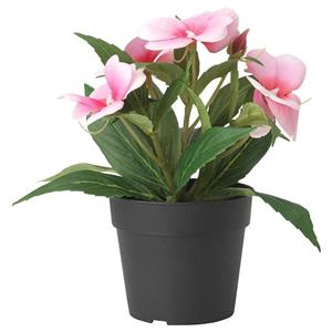 گلدان به همراه گل مصنوعی ایکیا مدل FEJKA کد 8628 بسته 3 عددی