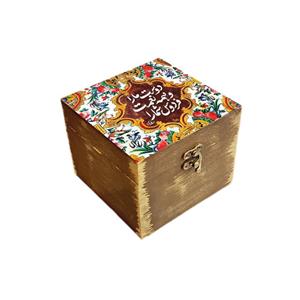 جعبه هدیه چوبی مدل خوشنویسی کدWSB107