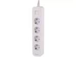 چند راهی برق ارت دار چهار سوکت هادرون Hadron P24 4 AC Way Power Strip 16A