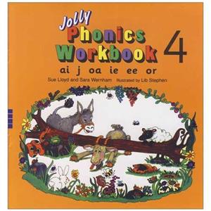 Jolly Phonics 4 (ai-j-oa-ie-ee-or)( کتاب کار (جنگل) 