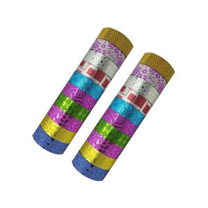 چسب نواری مدل رنگی طرح کادویی عرض 1.5 سانتی متری بسته 20 عددی