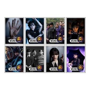 استیکر کالامیکس مدل ونزدی آدامز طرح wednesday and the Tribesmen مجموعه 8 عددی -