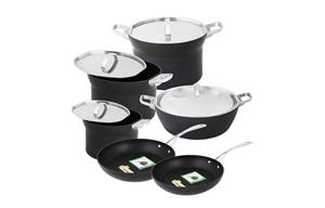 سرویس پخت و پز 10 پارچه گرین تک مدل Germany M TWO کد A1 GreenTech Cookware Set Pcs 