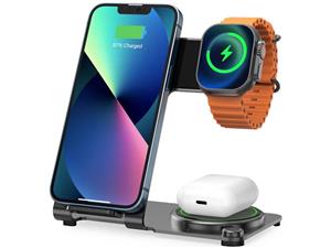 استند و شارژر وایرلس رومیزی 15 واتی سه کاره ویوو Wi-W005