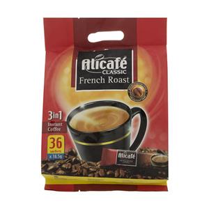 قهوه فوری علی کافه مدل French Roast بسته 36 عددی Alicafe Instant Coffee Pcs 